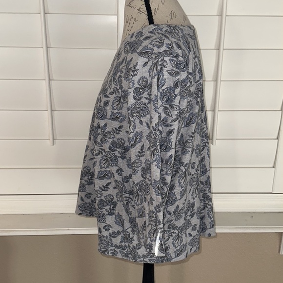 Pure Jill J Jill Kalamkari Print Knit Top 100% Organic Cotton - Picture 6 of 13